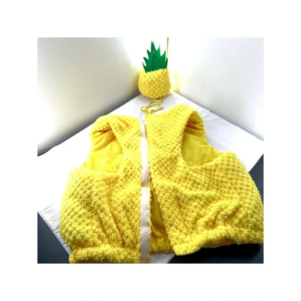 Hyde‎ & EEK Pineapple Pet Costume XL Yellow Fruit Dog Halloween Outfit with Hat